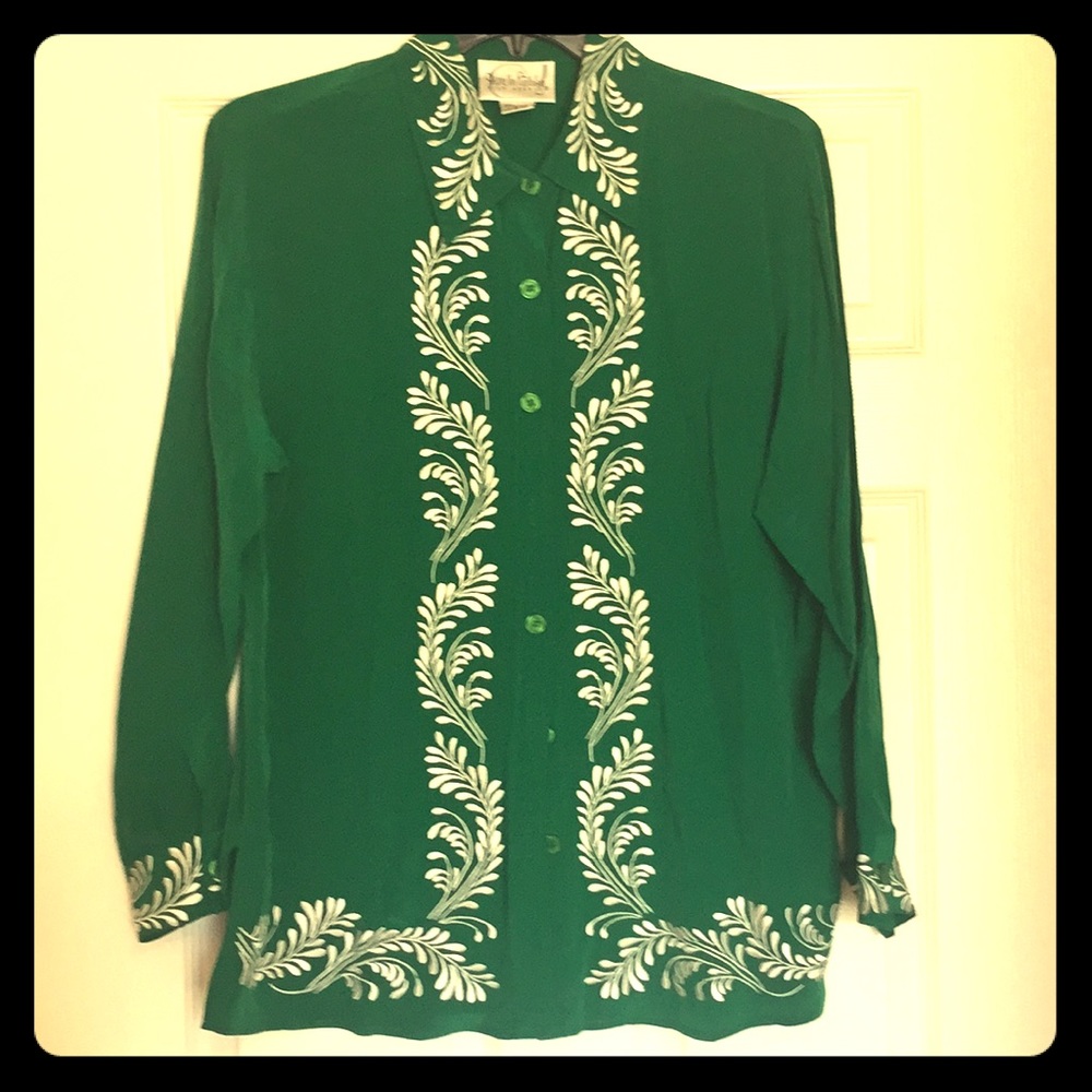 Diane von Furstenberg Silk Assets Tunic Top